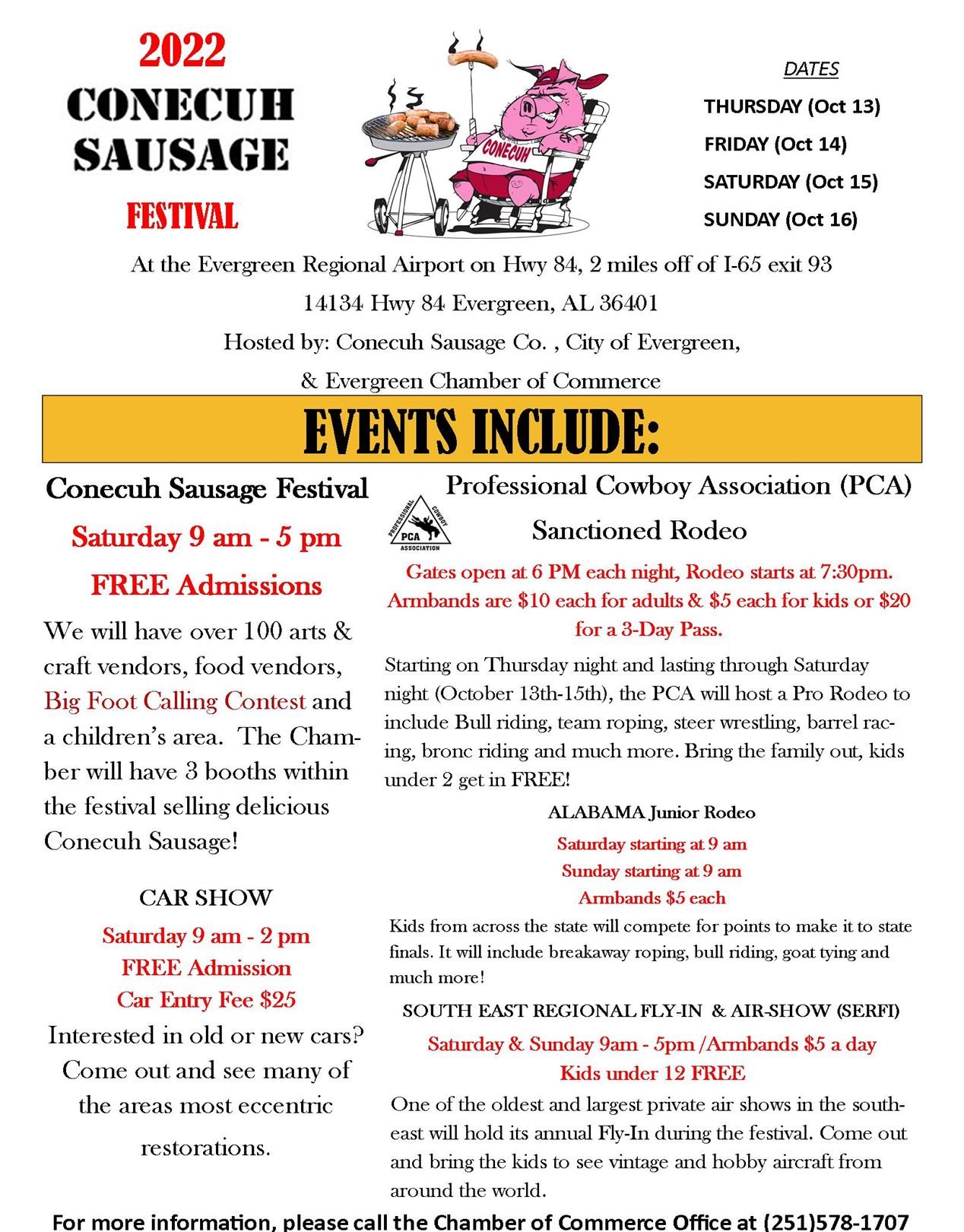 Conecuh Sausage Festival | Evergreen-Conecuh Chamber of Commerce